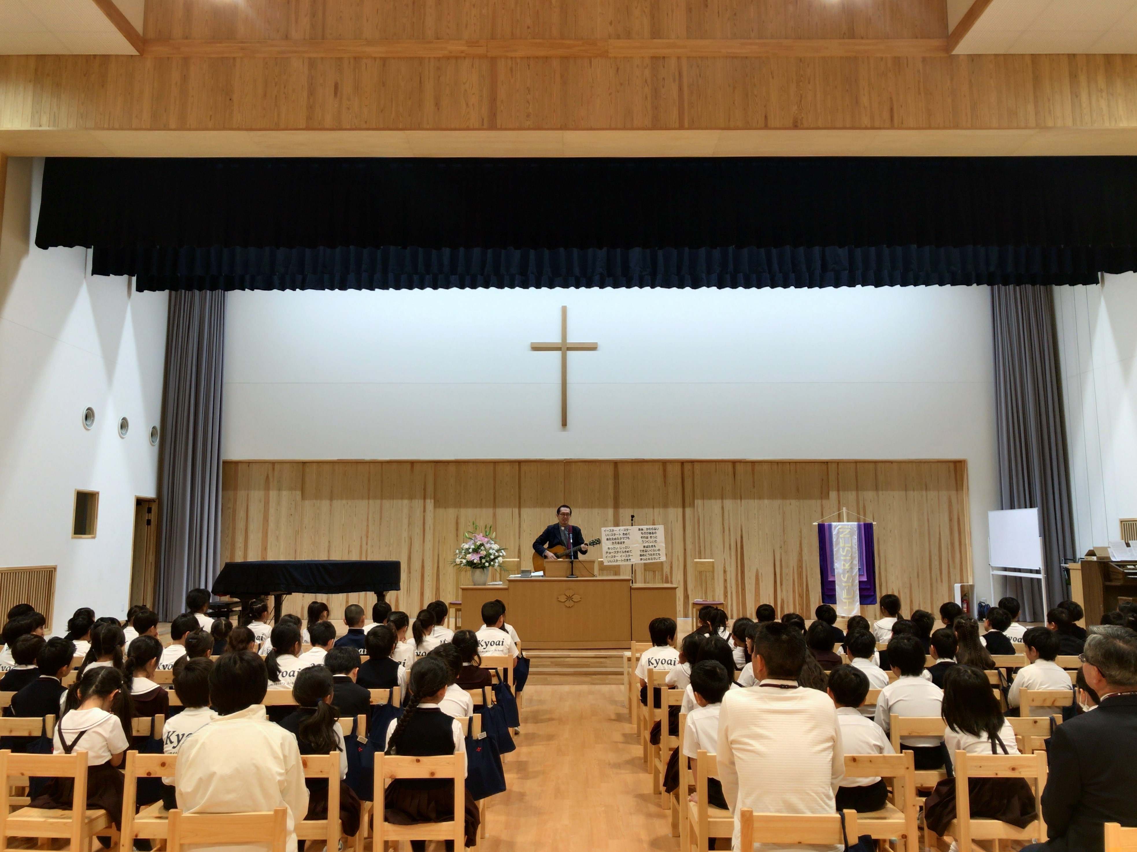 朝の礼拝-川上先生のお話