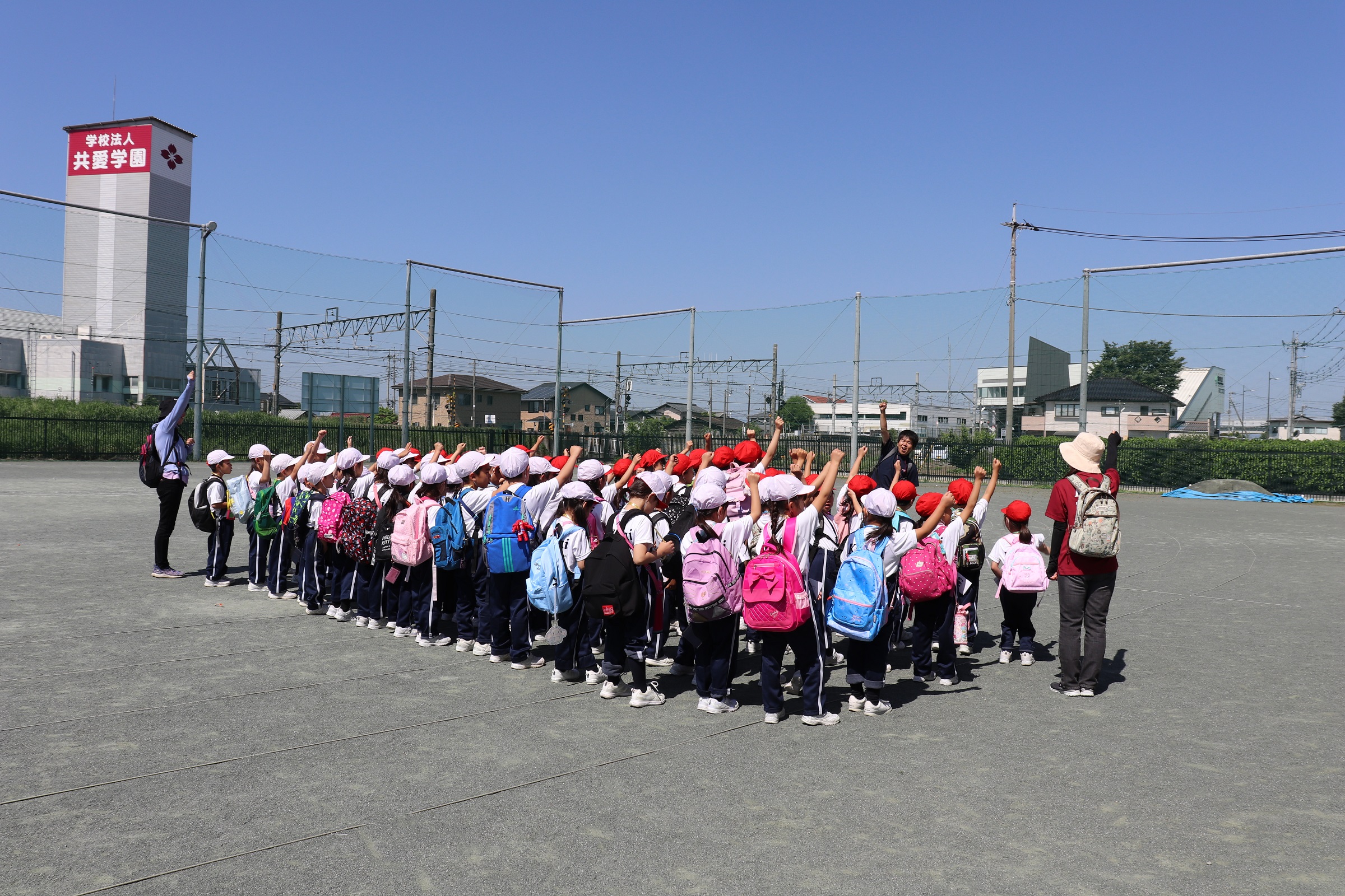 １年生念願の学園探検！