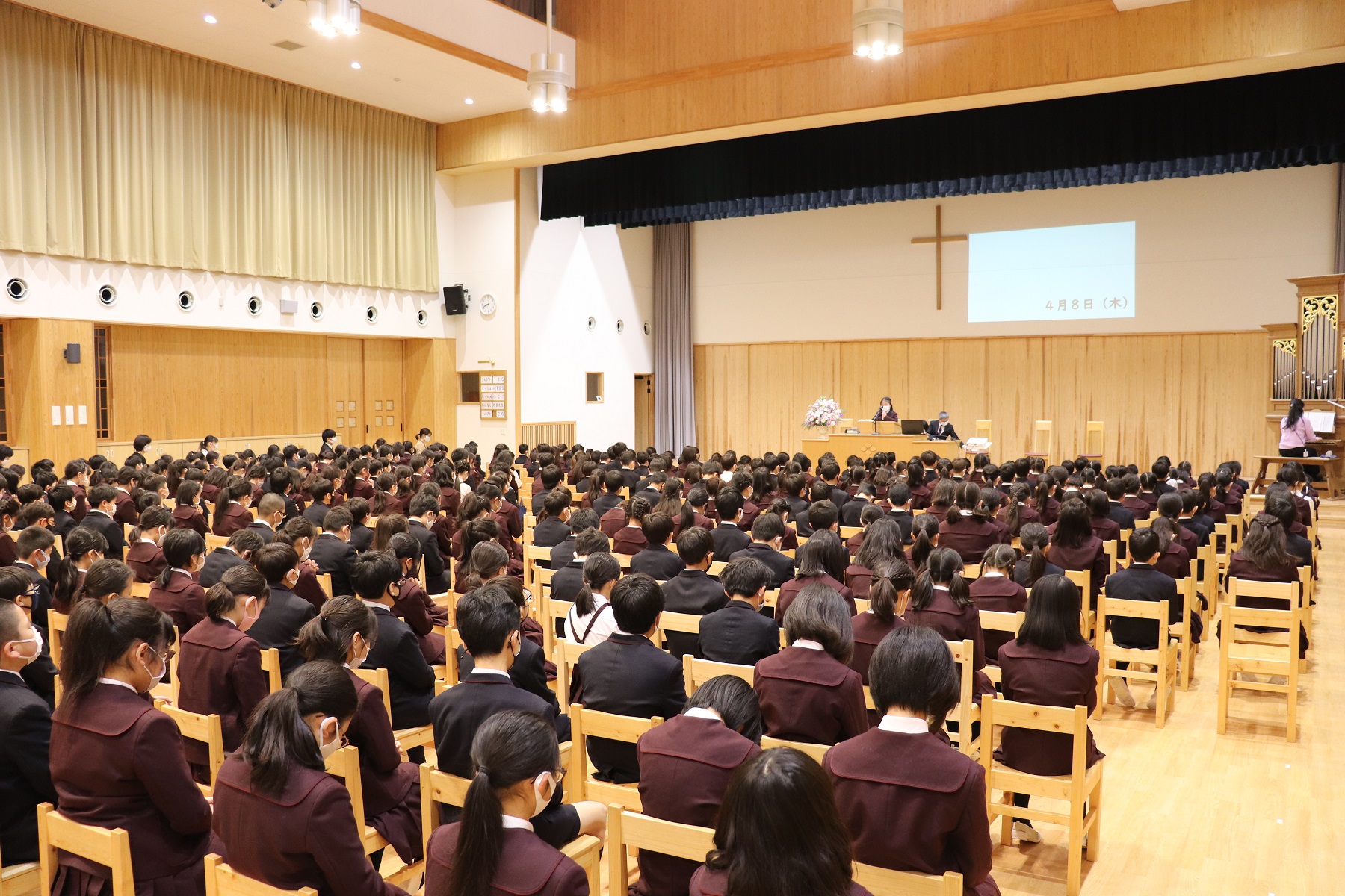 2021年度共愛学園小学校始業式が行われました